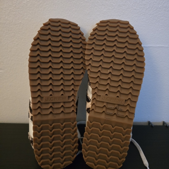 J. Crew Cream and Brown Leopard Print Sneakers - Picture 10 of 10